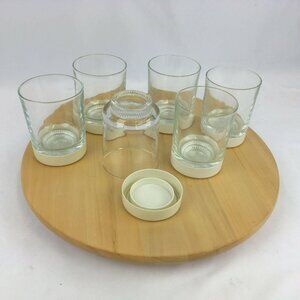 Vintage David Douglas Rocks Glasses Removable Accalac Coasters Lot of 6